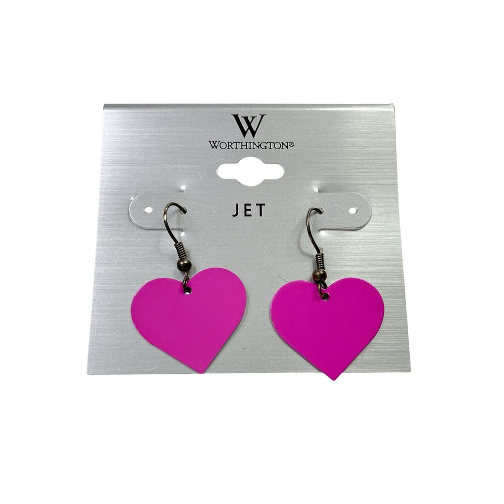 Worthington | Pink Heart Dangle Earrings NWT